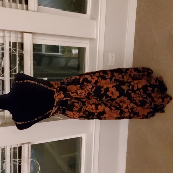 Free People The Perfect Square Neck Sleeveless Floral Midi Sundress - Picture 11 of 16